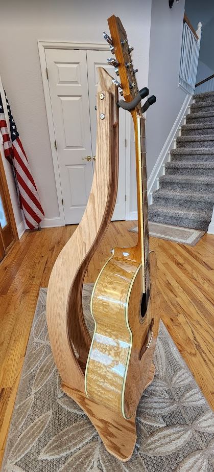 A Major - Oak Laminate A-Frame Guitar Stand