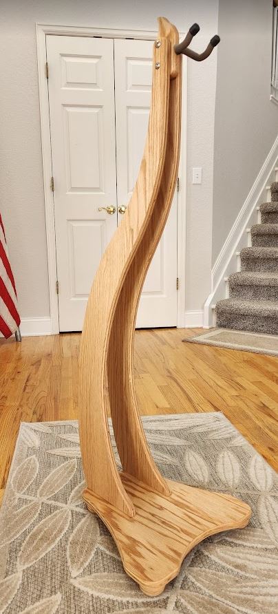 A Major - Oak Laminate A-Frame Guitar Stand